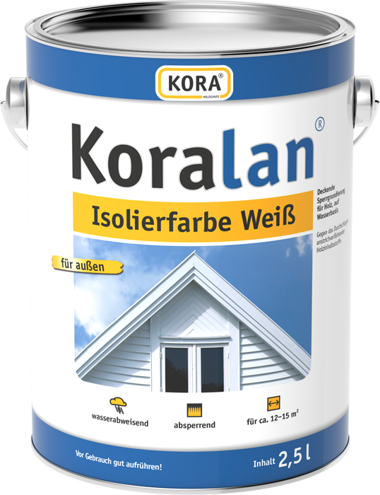 Koralan Isolierfarbe Weiß - Holzschutz-Store - Vertrauen Sie auf ...